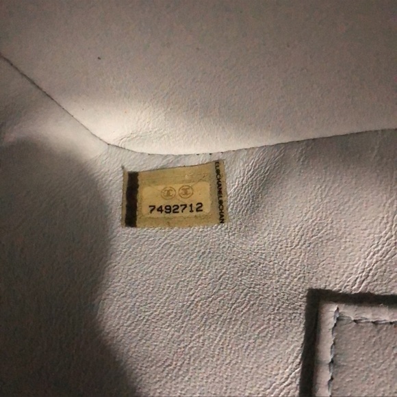 Authentic CHANEL Medallion tote bag. Greyish blue color - Picture 6 of 8